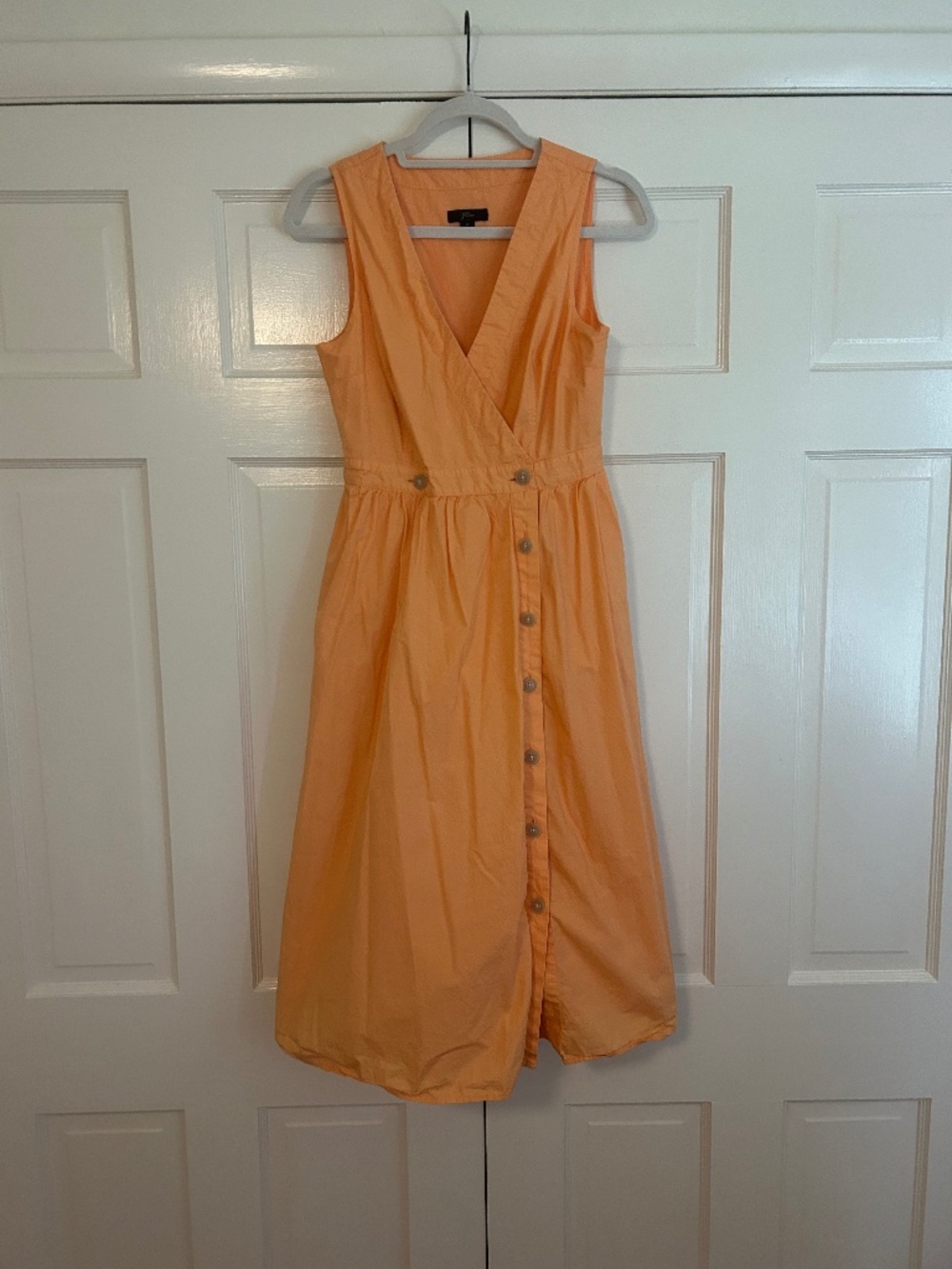 Peach Midi dress Jcrew